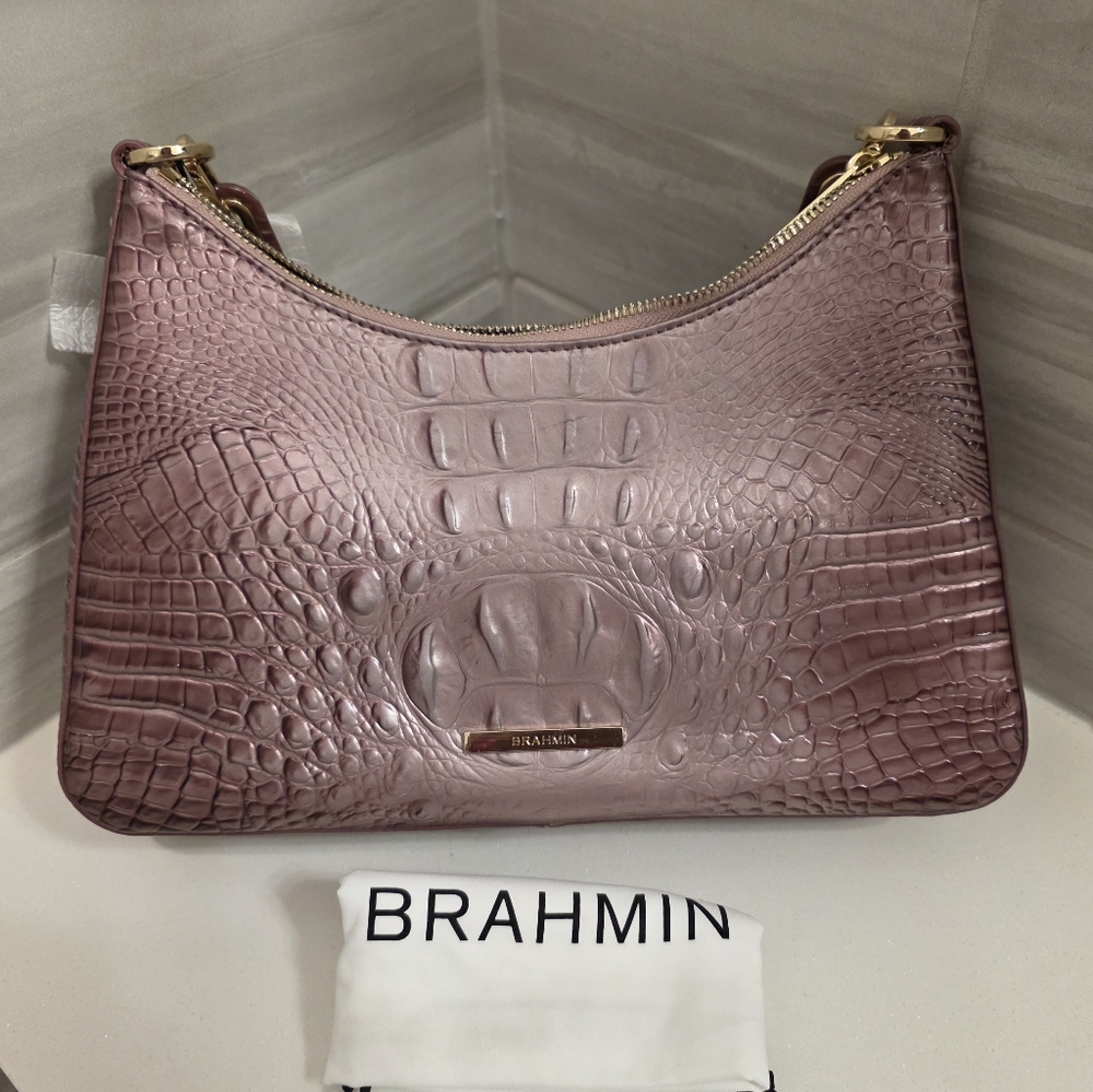Brahmin Esme Shoulder Bag – Mellow Rose Melbourne-  Medium- Rare Color Find - Picture 3 of 12